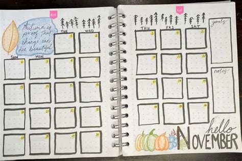 9 November Bullet Journal Ideas to Help You Plan Your Fall