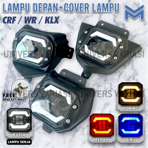 Jual LAMPU LED CRF HEADLAMP REFLEKTOR COVER LAMPU CRF 150 LAMPU DEPAN