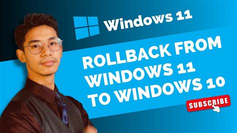 How To Rollback Windows 11 Update Downgrade Windows 11 To 10 Youtube