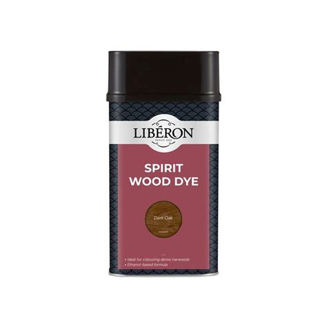 Shop Liberon Spirit Wood Dye Dark Oak 1l Interior Stains And Finishes Zoro Uk