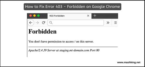 How To Fix Error Forbidden On Google Chrome Web Browser