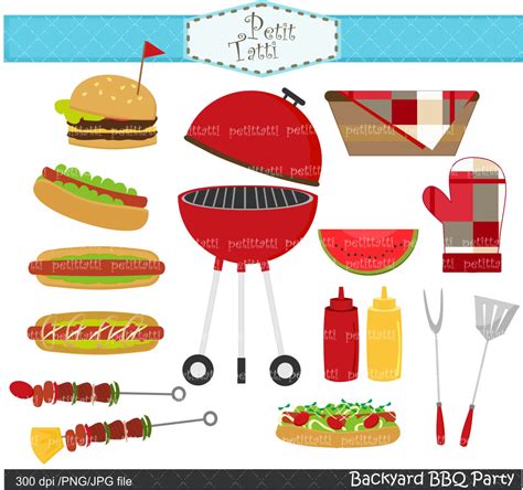 Summer Backyard Party Barbeque Clip Art Library 28435 The Best Porn