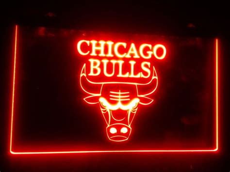 Sp 10 Chicago Bulls Led Neon Light Sign Home Man Cave Decor Neon