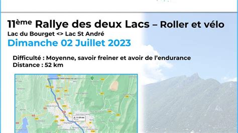 11ème Rallye des deux Lacs Roller et vélo Aix Roll n Ride