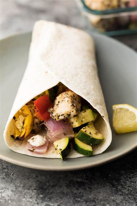 Greek Chicken Wraps For Meal Prep Recipe Chicken Wraps Greek Chicken Lunch Meal Prep