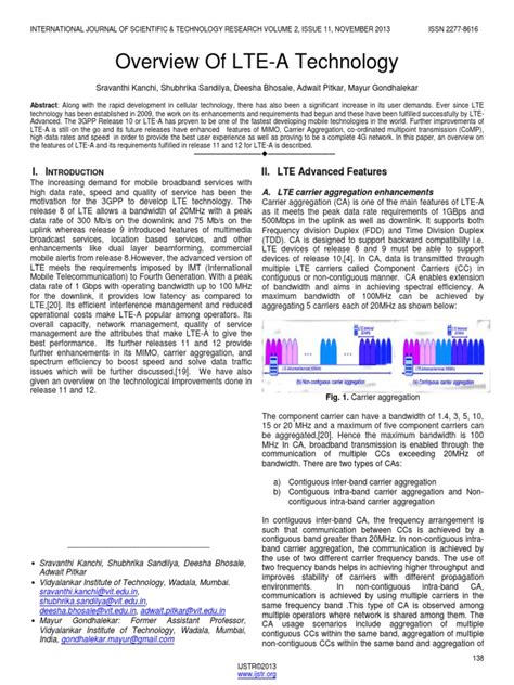 Overview of Lte A Technology | PDF | Lte Advanced | 4 G