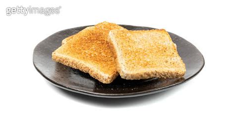 Bread Toasts Isolated Toasted Sandwich Square Slices Loaf Pieces For