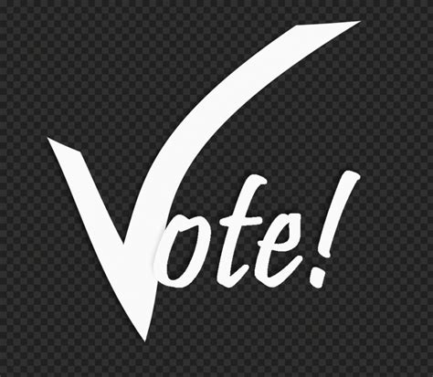 White Vote Word PNG Image | Citypng