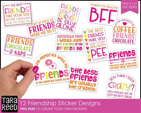 Printable Friends Stickers Printable Planner Stickers Print Then Cut ...