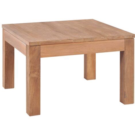 Mesa De Centro Madera Teca Maciza Acabado Natural X X Cm