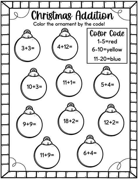 Free christmas addition math worksheet, Download Free christmas addition math worksheet png ...