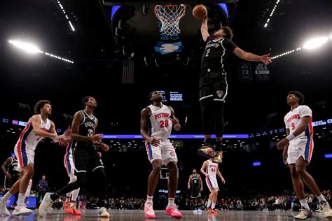 The Nets end their losing streak with a win over the Detroit Pistons ...