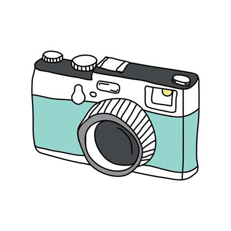 Hand Drawn Cute Doodle camera 10565536 Vector Art at Vecteezy