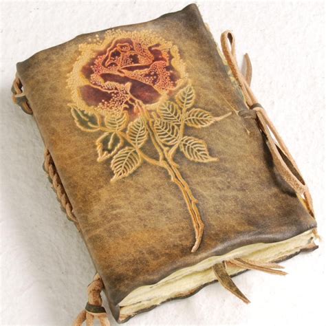 Embossed Leather Journal Journal En Cuir Art Journal Bound Journal