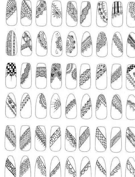 Hojas De Practica Uñas Pdf Printable Nail Art Printable Nail Art Practice Sheet Art Deco Nails