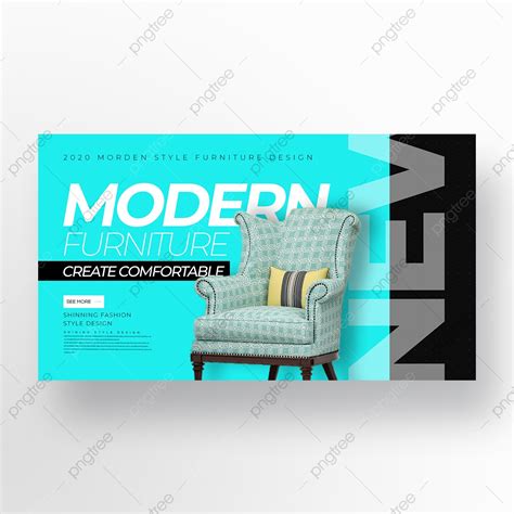 Creative Minimalist Fashion Furniture Promotion Banner Template