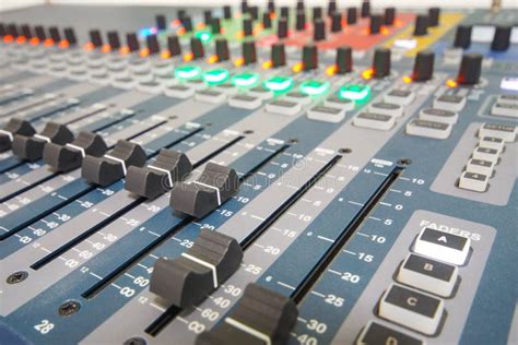 Audio controller stock photo. Image of concert, press - 74994302