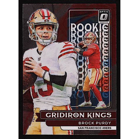 Brock Purdy 2022 Donruss Optic Rookie Gridiron Kings 2 RC Pristine