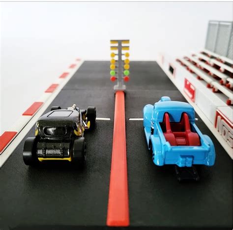 Diorama Hot Wheels Pista De Arrancada Para Miniaturas Metart Studio Decora O Geek E