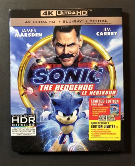 SONIC THE HEDGEHOG Limited Edition Box Set 4K Ultra HD Blu Ray