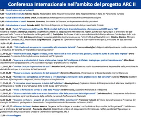 A Roma La Conferenza Internazionale Del Progetto ARC 2 Arc Rec Project