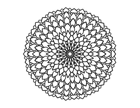 Est Ncil De Flores De Mandala Zen Para Colorear El Cray N Stock De