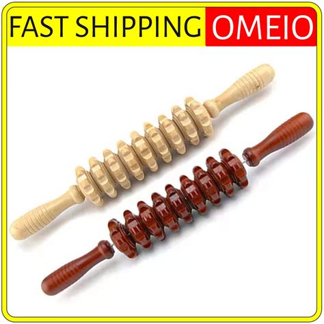 Large Urut Massage Stick Roller Reflexology Muscle Relax Massage Wood