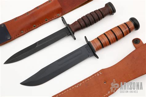 Ka Bar Usmc Fighting Knife And Camillus M Bayonet Arizona Custom Knives