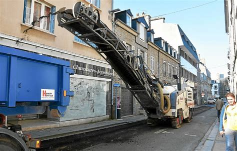 Saint Brieuc À Saint Brieuc les travaux dans la rue des Promenades