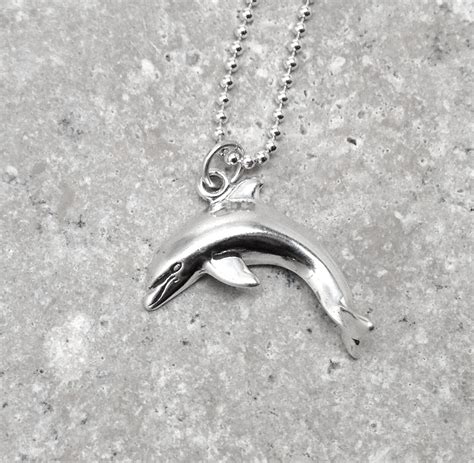 Dolphin Necklace Dolphin Jewelry Dolphin Pendant Charm | Etsy