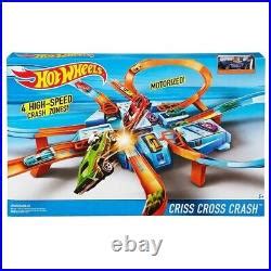 Car Track Set Juego De Pista Entre Cruzadas Y Choques Hot Wheels Criss Cross Crash Track Set