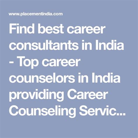 Find Best Career Consultants In India Top Career Counselors In India Providing Career