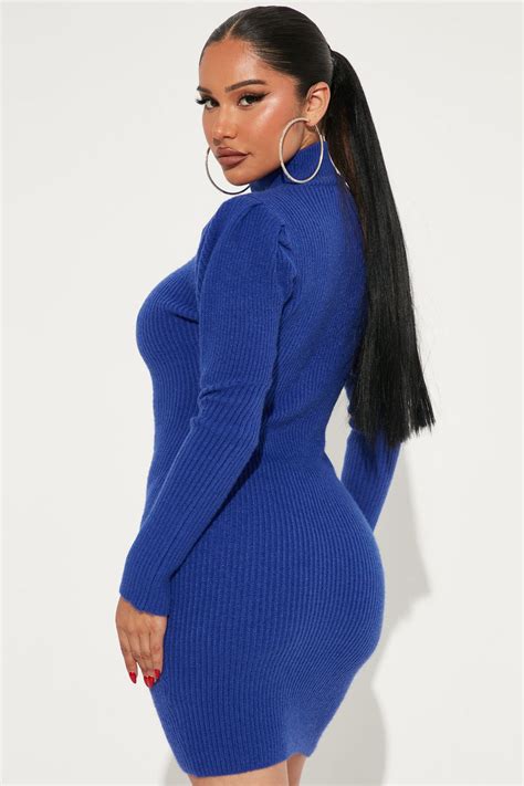 Josie Sweater Mini Dress Royal Fashion Nova Dresses Fashion Nova