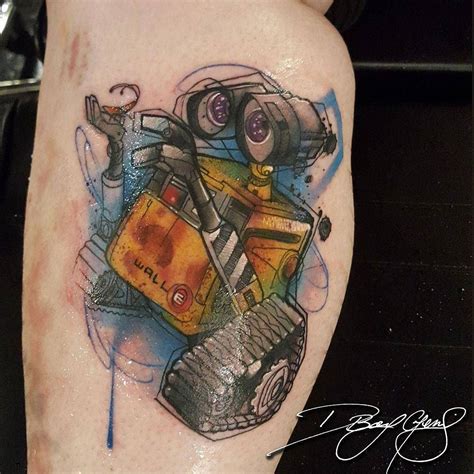 Wall E Tattoo By Davion Dboygenius Daviarts Evilgeniustattooclub In