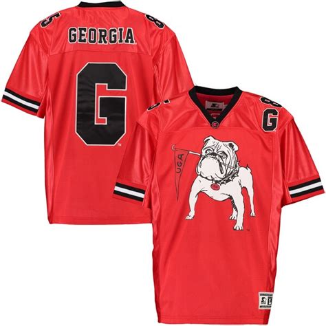 Georgia Bulldogs Starter Vault Jersey- Red - Fanatics.com