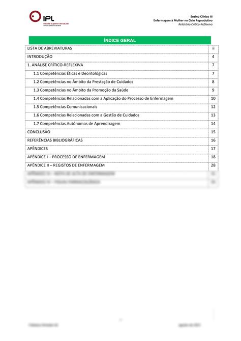 Solution Relat Rio De Est Gio Enfermagem A Mulher No Ciclo Reprodutivo