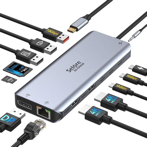 Estaci N De Acoplamiento Para Port Til Con Doble Monitor Selore Usb C