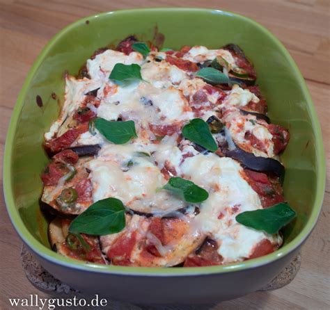 Auberginenauflauf Mit Ricotta Wallygusto