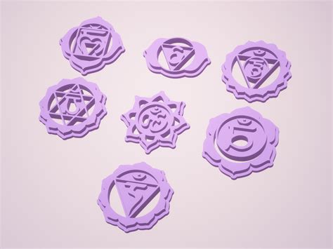 Stl File Chakras Stamps For Ceramics ・3d Printing Template To Download・cults