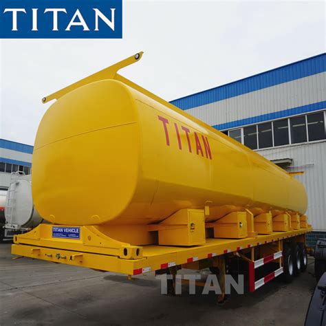 TITAN 50000 Liters Petrol Fuel Tanker Refueling Tank Trailer For Sale