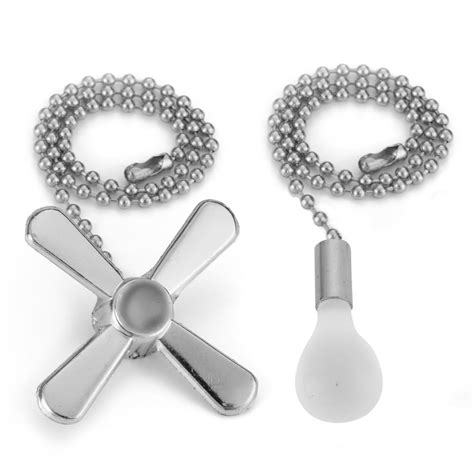 Ceiling Fan Pull Chain, 13.6 Inches Retro Fan Pulls Set for quick ...