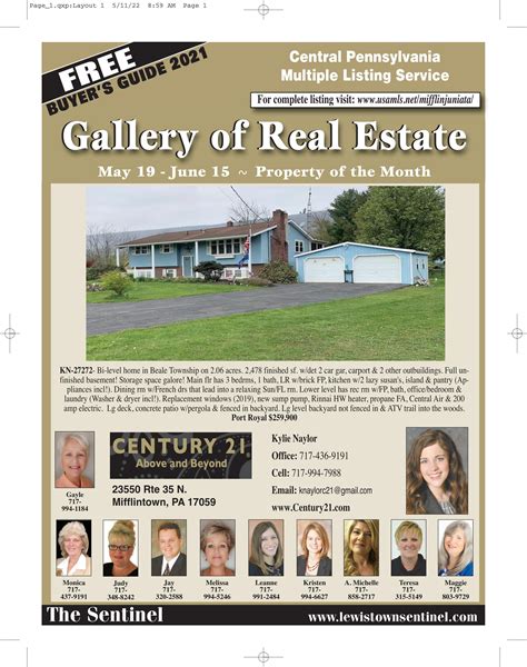 Gallery of Real Estate May /June 2022 by Lewistown Sentinel - Issuu