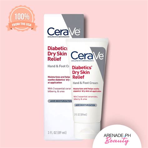 Cerave Diabetics Dry Skin Relief Hand And Foot Cream 3 Fl Oz 89ml