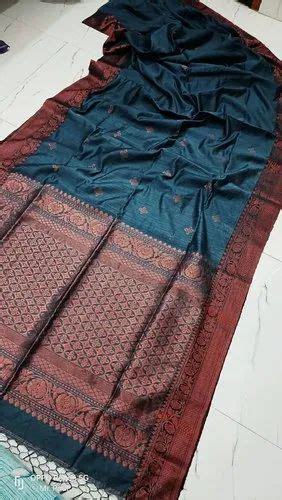 Party Wear Matka Muslin Jamdani Saree M With Blouse Piece At Rs