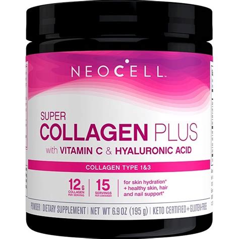 Neocell Super Collagen Plus With Vitamin C Hyaluronic Acid Powder By