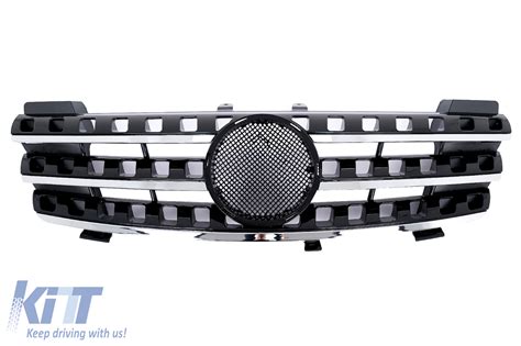 Front Grille Suitable For Mercedes Ml M Class W Black Chrome