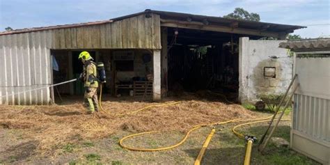 Incendio en un galpón en Narón Galicia Ártabra Digital