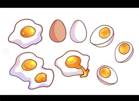 🥚 Eggs 🥚 In 2024 Drawing Accessories Cute Easy Drawings Hand Art