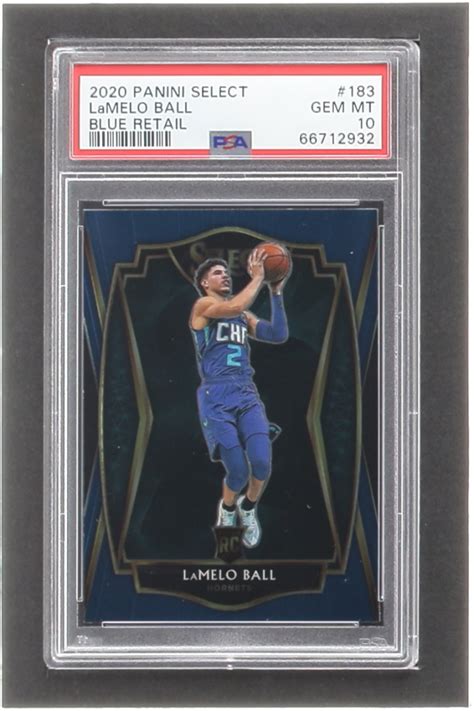 Lamelo Ball Select Blue Retail Rc Psa Pristine Auction