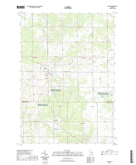 McBain Michigan US Topo Map – MyTopo Map Store